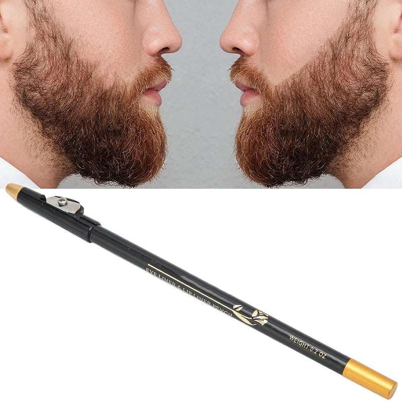 woobles Beard Pencil, Professional Beard Pencil Filler, Household Beard Pencil Liner Shaping Styling Tool, Grooming Kit Tracing Tool(black) - Image 5